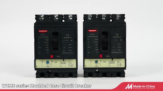 Westhomes Wcm6 Series 100A 250A 400A 600A Electric Moulded Case MCCB Circuit Breaker