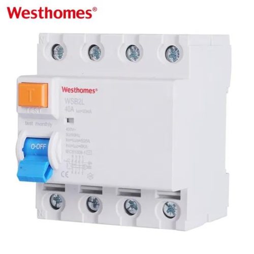 CE CB Approved 4p Breaker-Protector RCCB Residual Current Operated Circuit Break