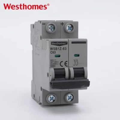 DC Circuit Breaker Mini 2p DC MCB 63A Circuit Breaker