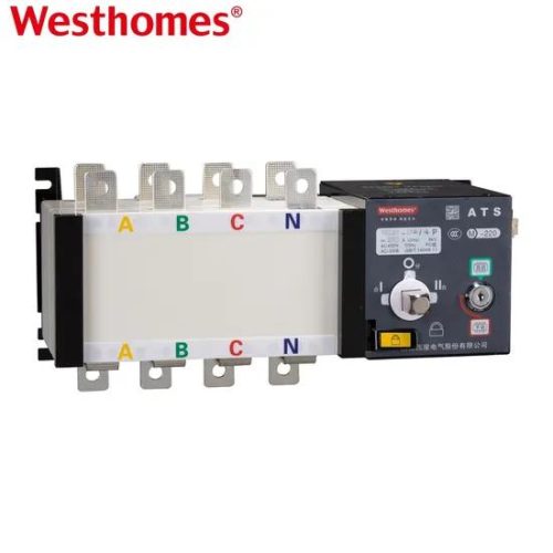 Double Power Supplies Wcq2g Automatic Intelligent Type Changeover Switch 50Hz 400V Transfer Switch
