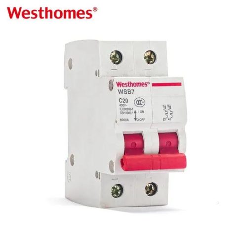Factory Automatic Production Line Series Miniature Circuit Breaker Wsb7-63 MCB 2p
