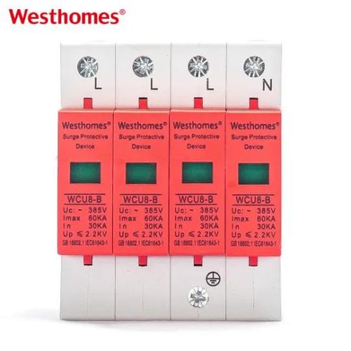 Factory Price AC 230V/400V 4p SPD AC 50/60Hz Surge Protection Device