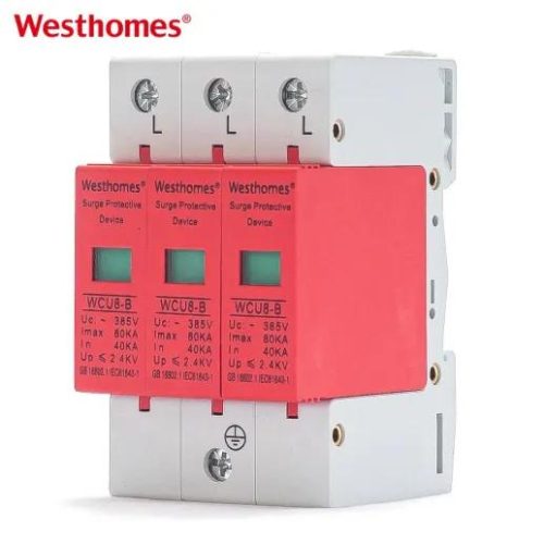 Factory Price AC 230V/400V 4p SPD AC 50/60Hz Surge Protection Device