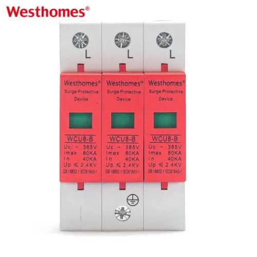 Factory Price AC 230V/400V 4p SPD AC 50/60Hz Surge Protection Device