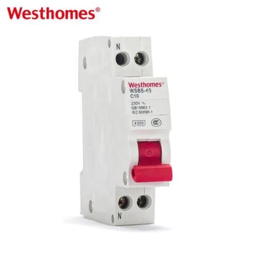 Westhomes MCB Phase+ Nuetral Wsb5-40 1p+N Miniature Circuit Breaker