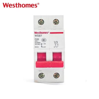 Factory Automatic Production Line Series Miniature Circuit Breaker Wsb7-63 MCB 2p