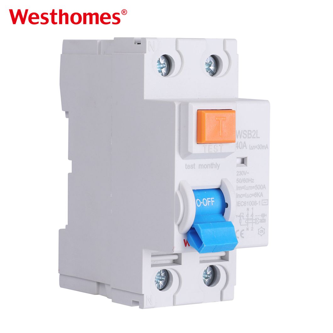 OEM ODM RCCB Breaker-Protector 63A 240V Residual Current Operated ...