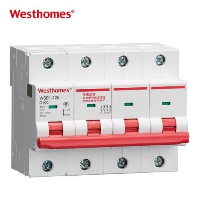 Westhomes Wsb1-125 MCB 63A 6ka 4p Miniature Circuit Breaker