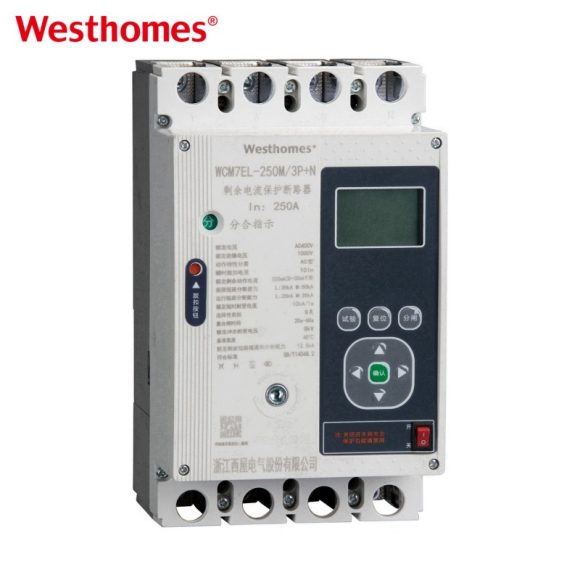 Westhomes New Design DIN Rail Fixed  Circuit Breaker  Wcm7EL 35ka-85ka ODM OEM 1-4p