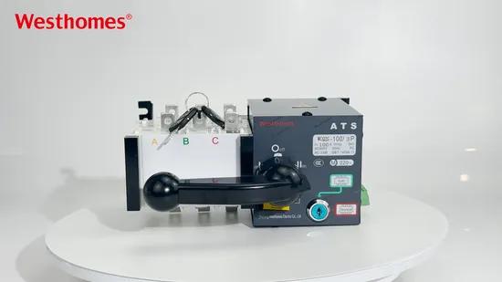 Double Power Supplies Wcq2g Automatic Intelligent Type Changeover Switch 50Hz 400V Transfer Switch