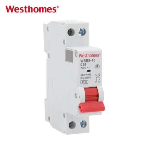 WSB5-40 1P+N Miniature Circuit Breaker MCB 1 Phase Nuetral