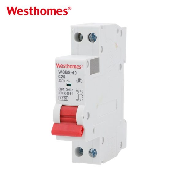 WSB5-40 1P+N Miniature Circuit Breaker MCB 1 Phase Nuetral