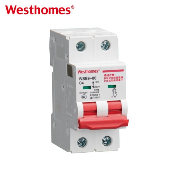 WSB9-80 MCB 6kA 10kA Miniature Circuit Breaker