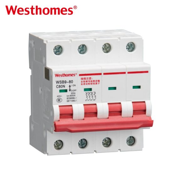 WSB9-80 MCB 6kA 10kA Miniature Circuit Breaker