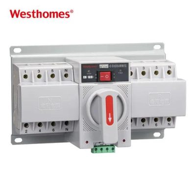 OEM ODM Double Power Supply AC400V 63A ATS Auto Change Over Switch