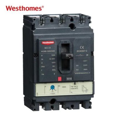 Westhomes Electric Type MCCB Circuit Breaker Wcm6 (E) L CE/CCC 22ka-50ka 3p/4p