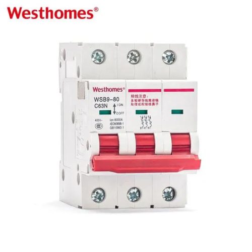 Westhomes Factory Miniature AC Low Voltage Circuit Breaker 3p with AC230V400V 50Hz/60Hz