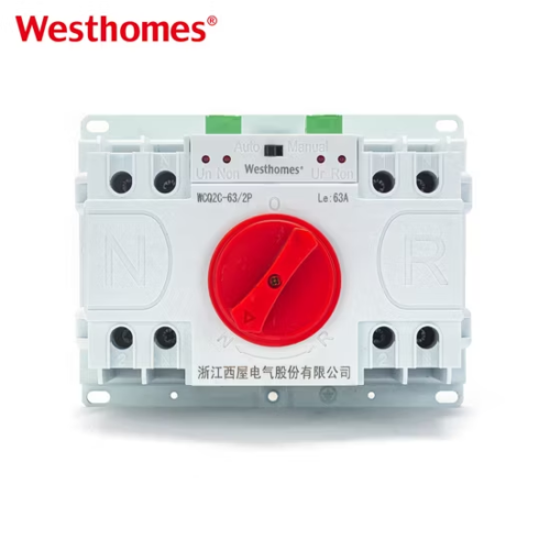 Reliable WCQ2C 2P Electric Dual Power Automatic Transfer Switch