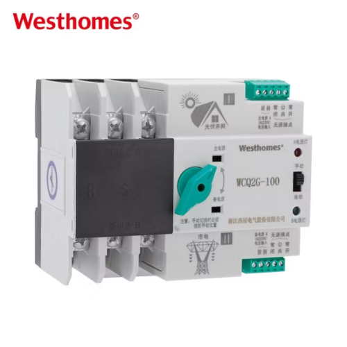 Chinese Supplier OEM WCQ2G-100 3P Dual Power Automatic Transfer Switch