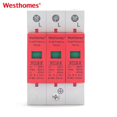 Westhomes WCU8-B 3P 60kA Surge Protection Device for 230V/400V AC Systems