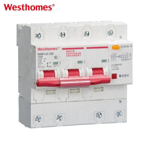 WSB1LE-125 1P+N Earth Leakage Circuit Breaker