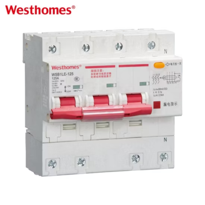 WSB1LE-125 3P+N C63 Earth Leakage Circuit Breaker
