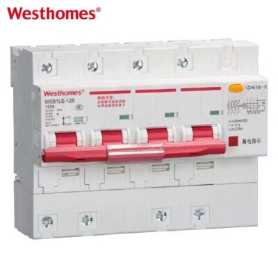 WSB1LE-125 4P RCBO AC 230V/400V Power Protection