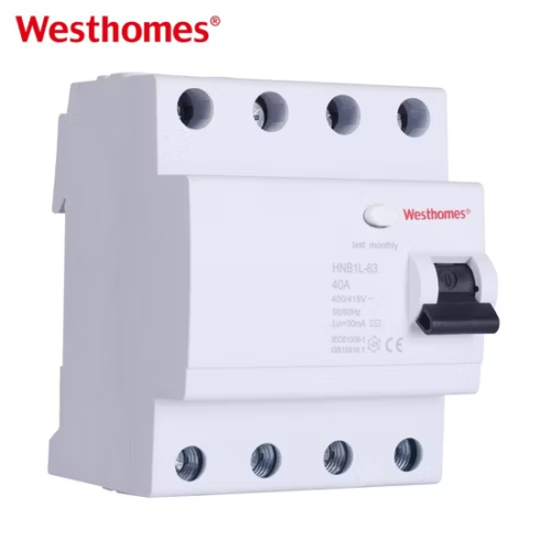 HNB1L-63 Residual Current Circuit Breaker | 3P+N