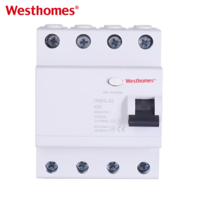 HNB1L-63 Residual Current Circuit Breaker | 3P+N