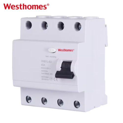 HNB1L-63 Residual Current Circuit Breaker | 3P+N