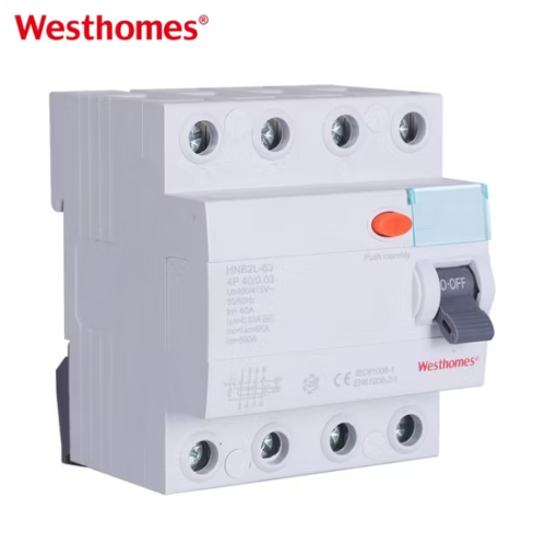 HNB2L-63 3P+N RCCB | 63A Residual Current Circuit Breaker