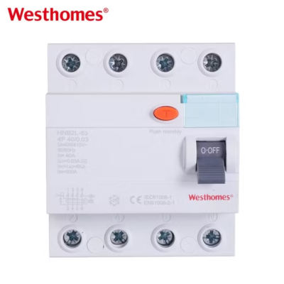 HNB2L-63 3P+N RCCB | 63A Residual Current Circuit Breaker
