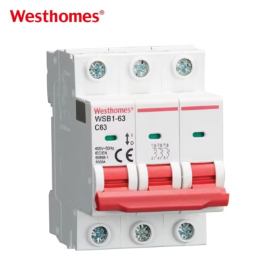 WSB1-63 3P MCB 10kA 6–80A | CE Certified | AC230/400V