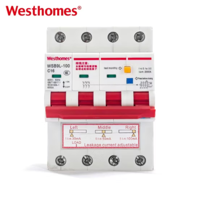 Westhomes WSB9L‑125 RCCB for EV Charger