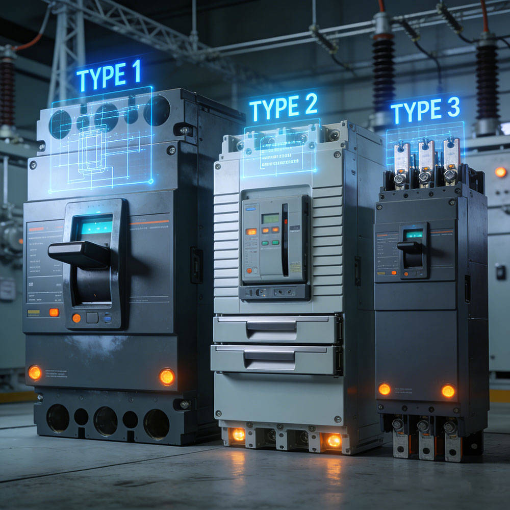 three basic types of air circuit breakers