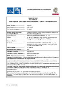 WCM8-125 IEC TEST REPORT