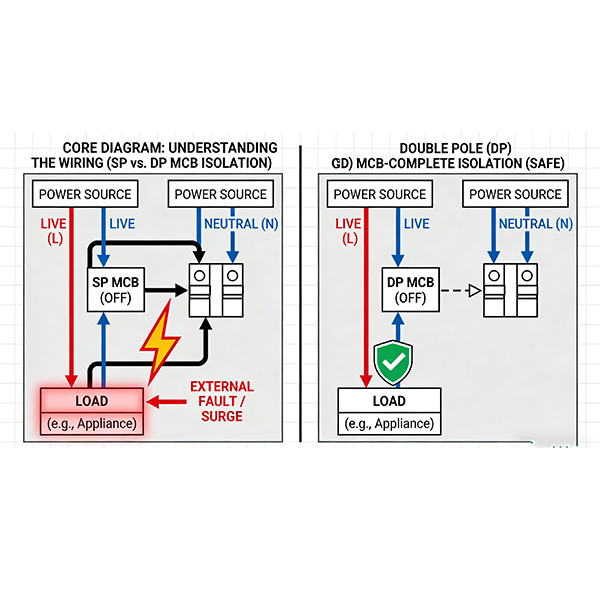 Double Pole MCB Connection Guide: Wiring & Installation