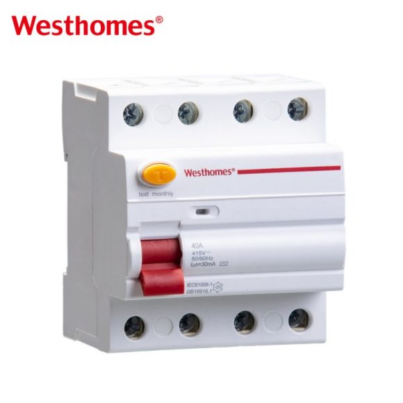 WR1L-63 4P 63A Three-Phase Residual Current Circuit Breaker