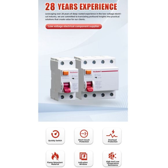 High Quality WR2L-63 4P RCCB