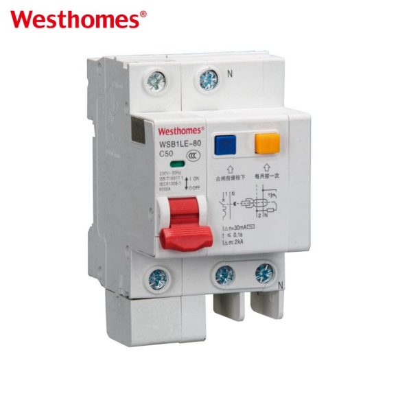WSB1LE-80 1P+N RCBO