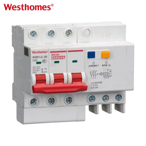 WSB1LE-80 1P+N RCBO