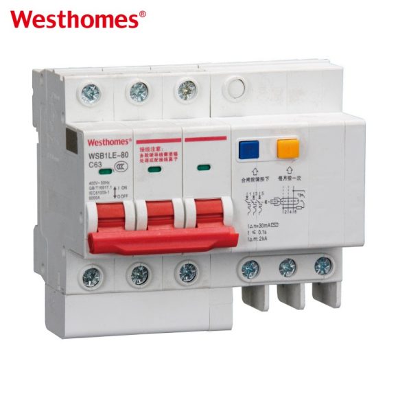 WSB1LE-80 1P+N RCBO