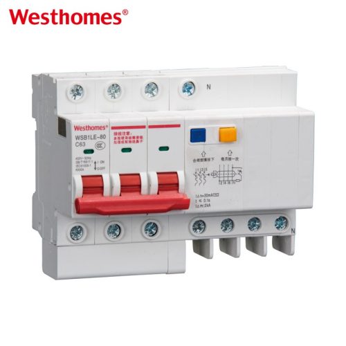 WSB1LE-80 1P+N RCBO