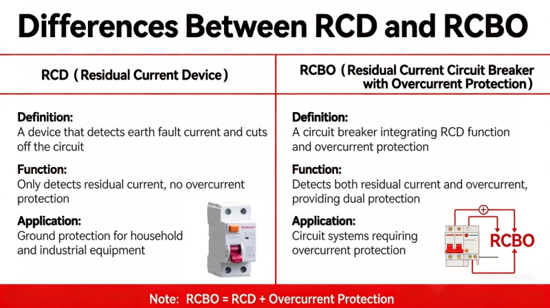 Differences Between RCD and RCBO