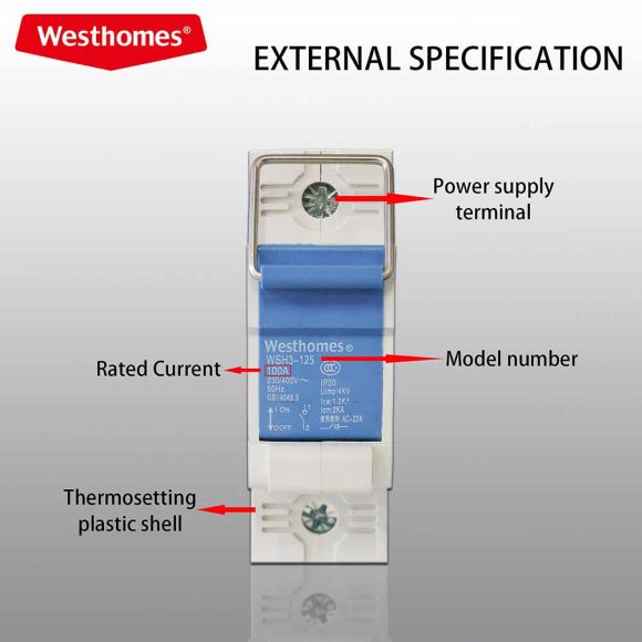 WSH3-125 Power Isolator Switch