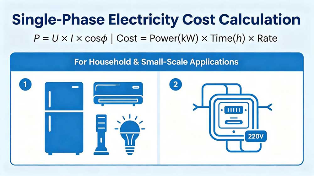 Steps for Calculating Single-Phase Power