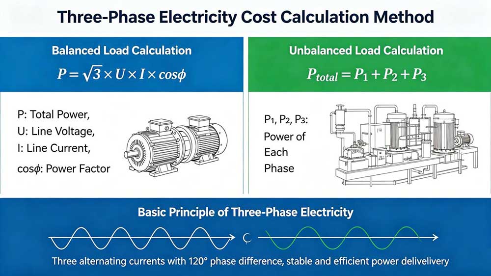Three-Phase Power Formula for Unbalanced Load