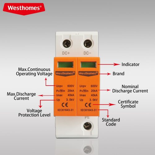 Westhomes WCU8-PV-40 DC SPD 600V