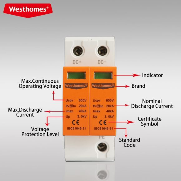 Westhomes WCU8-PV-40 DC SPD 600V