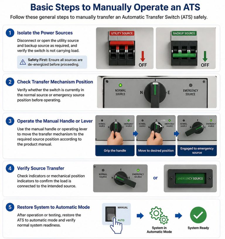 How to Manually Operate an Automatic Transfer Switch
